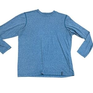 Columbia Omni-Wick Blue Heather Long Sleeve‎ Shirt Men's XL Gorpcore Hiking Top